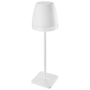 Bílá kovová nabíjecí stolní LED lampa Nova Luce Colt II. M