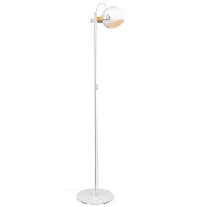 Bílá kovová stojací lampa Halo Design DC 150 cm