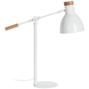 Bílá kovová stolní lampa Kave Home Tescarle