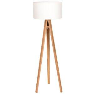 Bílá stojací lampa RAGABA WANDA 140 cm