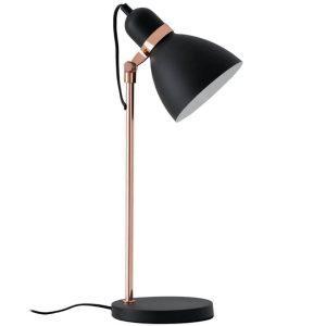 Černá kovová stolní lampa Somcasa Grisel 56 cm