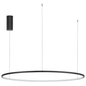 Černé kovové závěsné LED světlo Nova Luce Tarquin 100 cm