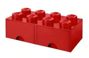 Červený úložný box LEGO® Storage 25 x 50 cm