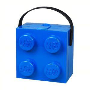 Modrý svačinový box s rukojetí LEGO® Storage 16