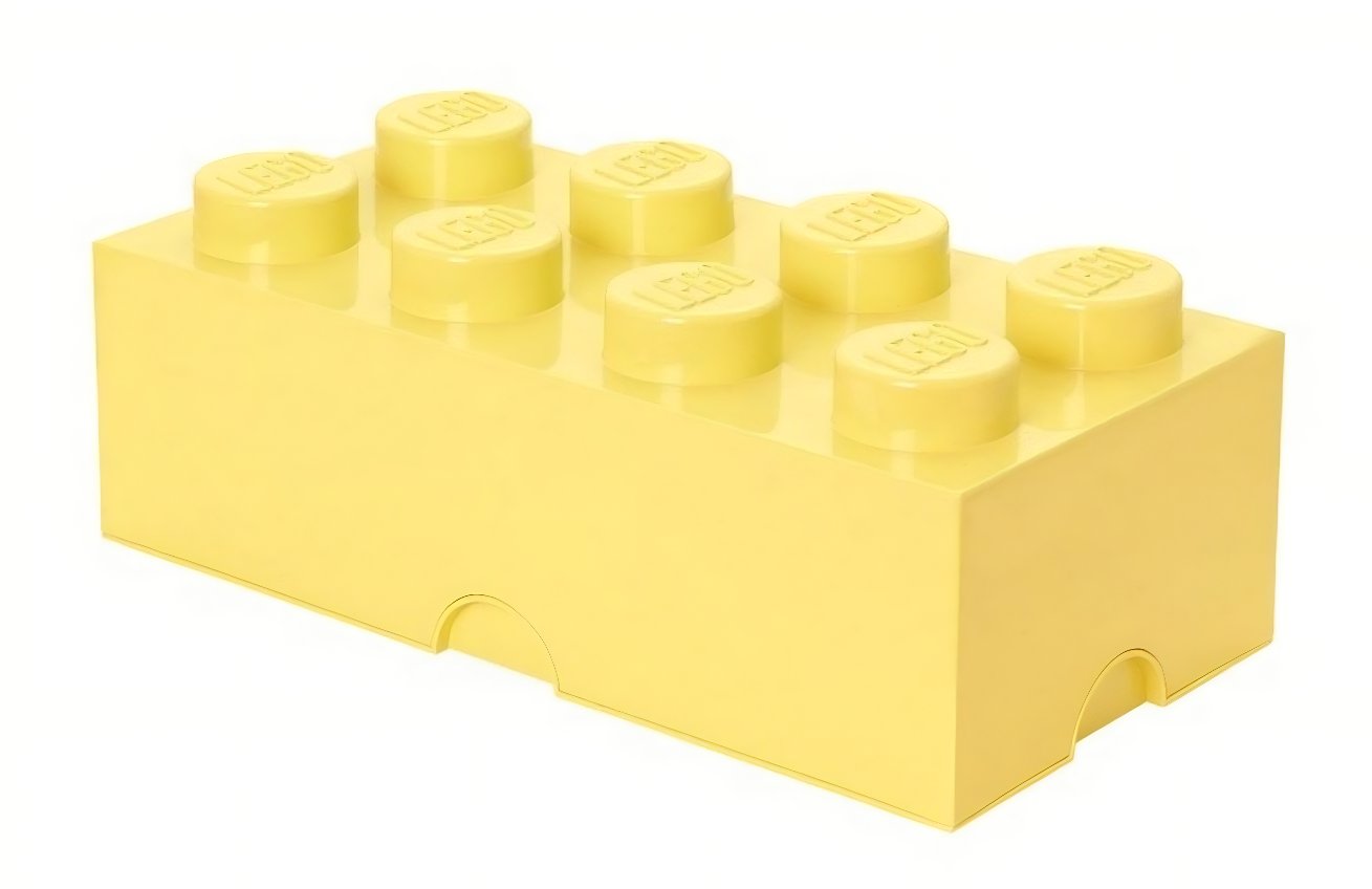 Světle žlutý úložný box LEGO® Smart 25 x 50 cm