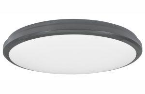 Tmavě šedé venkovní stropní LED světlo Nova Luce Tommy 32 cm